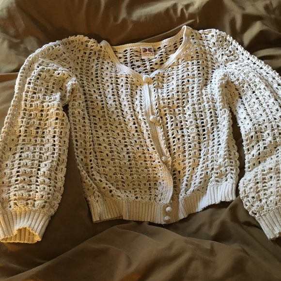 Vintage - 100% Cotton Button Front Sweater made by Daisys Creations (T123) - Picture 3 of 5